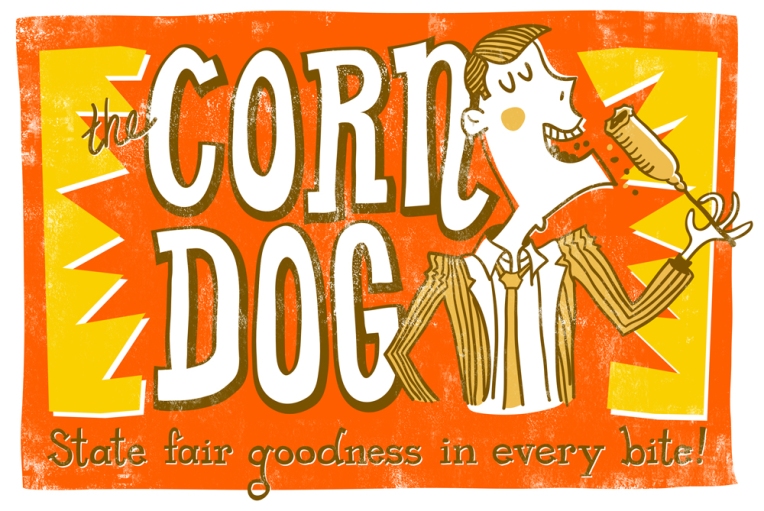 Corn Dog Print